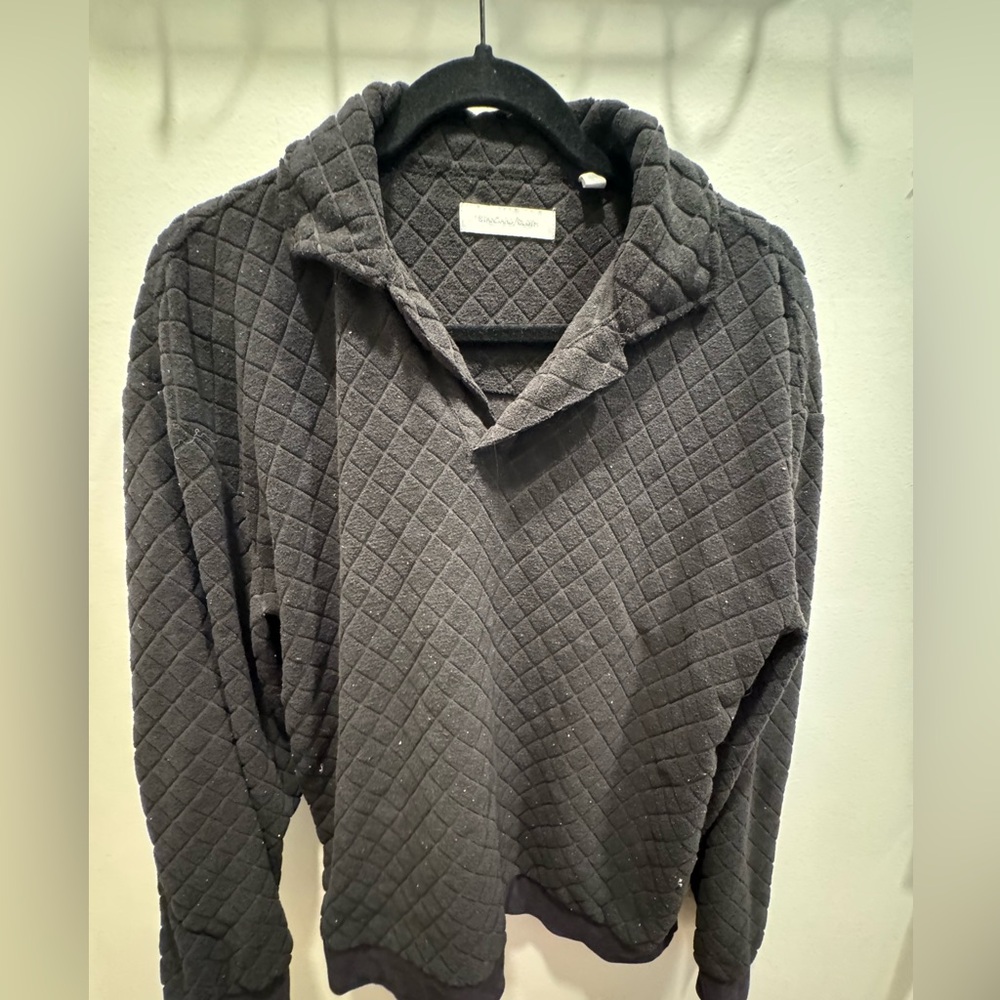 Standard Cloth black long sleeve polo